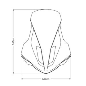 Cupula V-Tech line Touring Yamaha NMAX 125-155 2021+